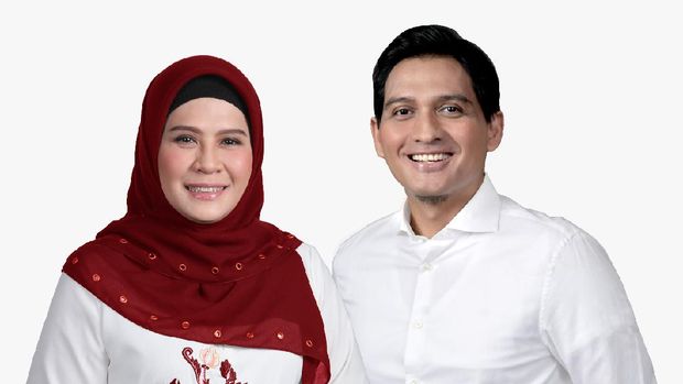 Nina Agustin Da'i Bachtiar dan Lucky Hakim. Foto : Detik