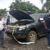 Salah satu mobil dinas yang menjadi target pencurian onderdil oleh sejumlah OTK. Foto : Topsatu