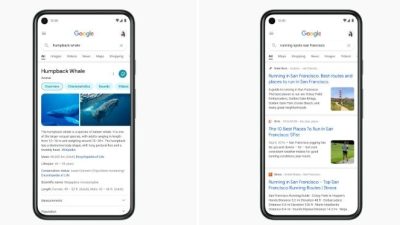 Google Desain Ulang Tampilan Hasil Pencarian di Ponsel