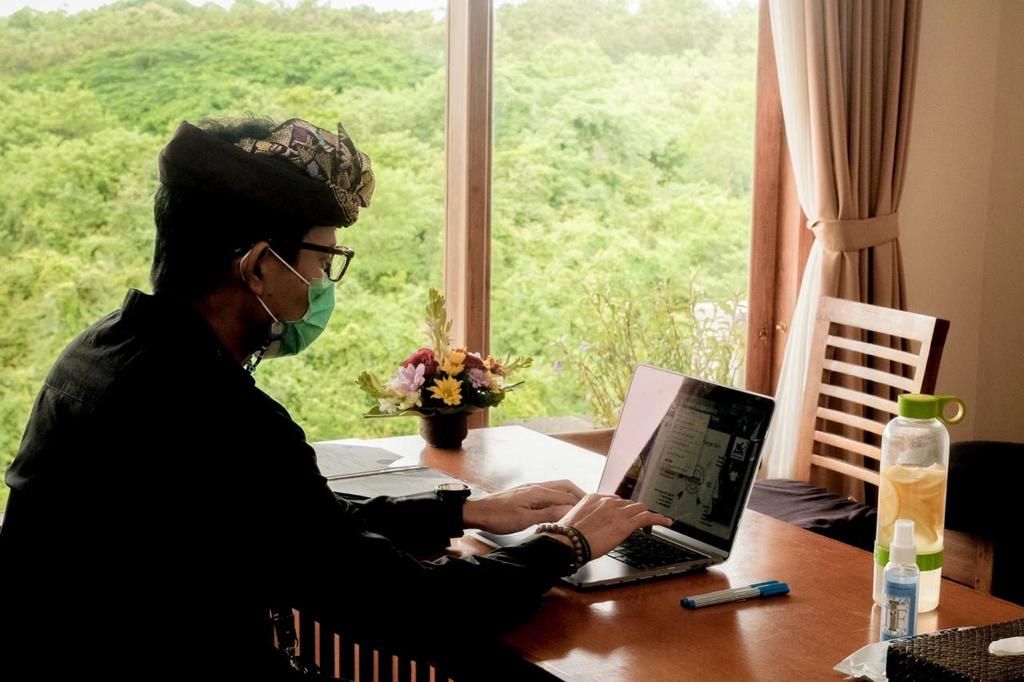 Menteri Pariwisata dan Ekonomi Kreatif RI Sandiaga Uno saat di Bali. Foto : Istimewa