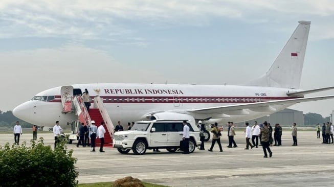 98252 pesawat kepresidenan prabowo