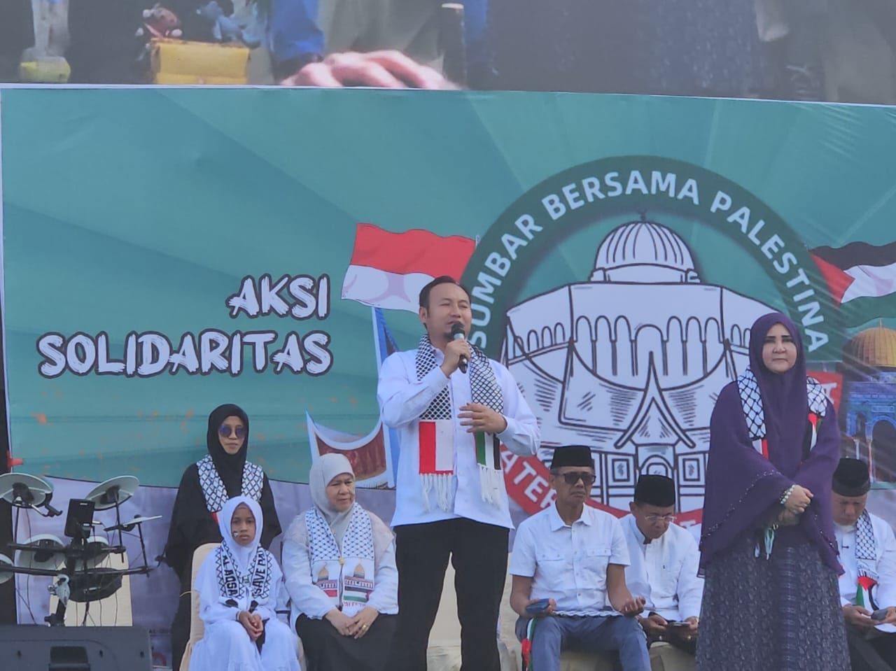 Rahmat Saleh Serukan Solidaritas Berkelanjutan di Aksi Bela Palestina