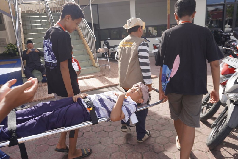 BPBD Padang dan Unand Lakukan Simulasi Gempa