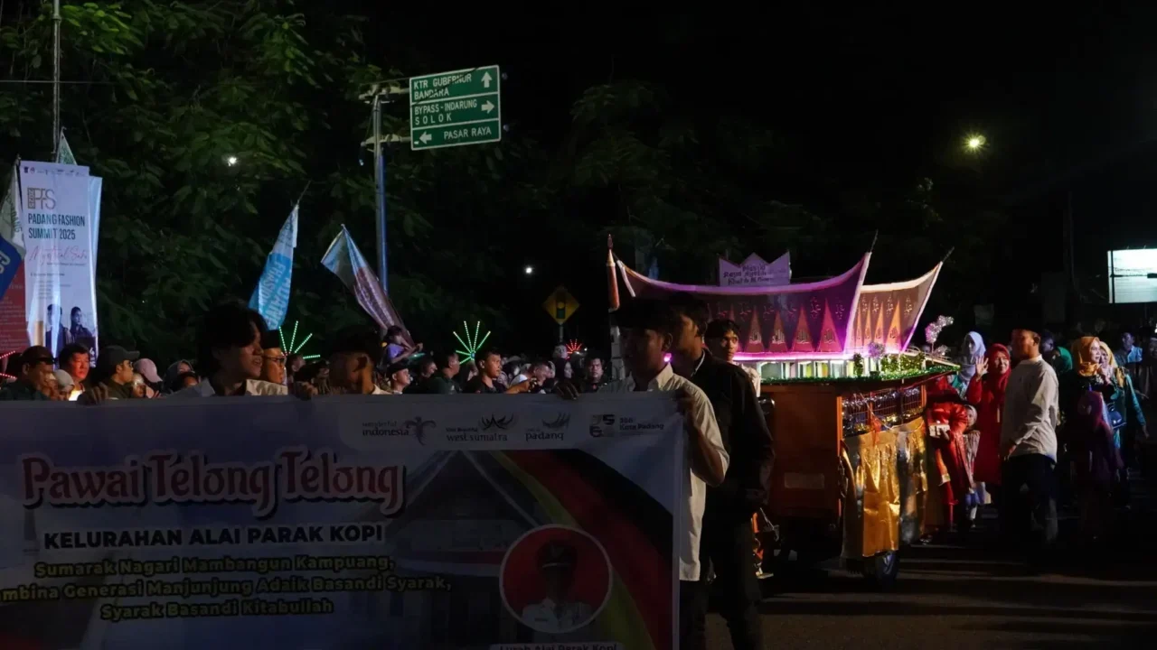 Rayakan HJK, Kelurahan Alai Parak Kopi Arak Miniatur Masjid Raya Sumbar