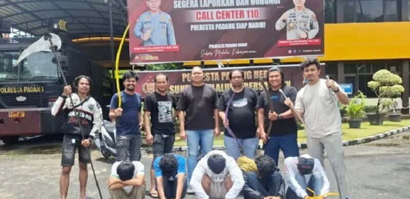 tawuran-remaja-padang-maut,-polisi-bekuk-lima-pelaku