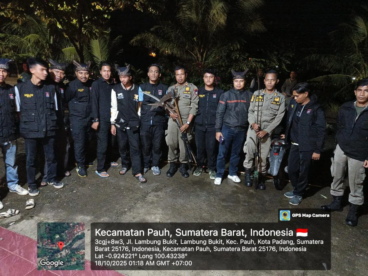 patroli-padang-gagalkan-tawuran,-sita-sajam-dan-motor