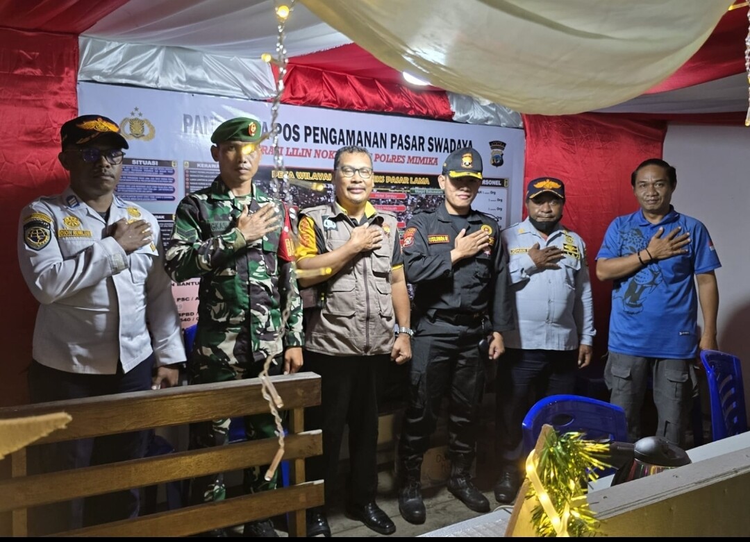 senkom-mitra-polri-hadir-di-pos-pengamanan-ops-lilin-noken-mimika:-sinergi-untuk-keamanan-nataru