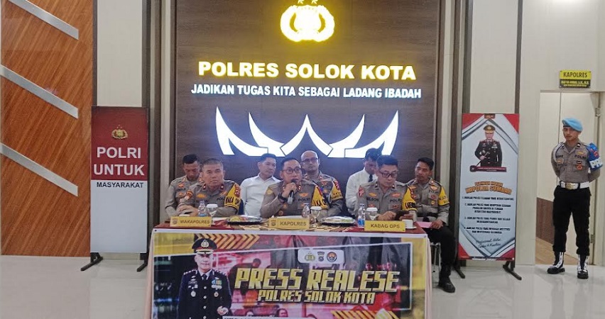 Polres Solok Kota Berantas Narkoba, Tangkap Puluhan Tersangka di 2025