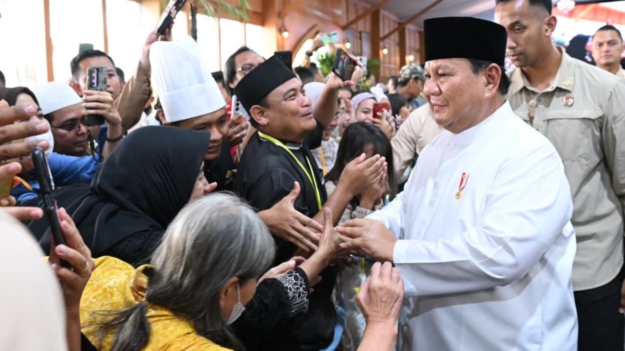 Prabowo Sapa Warga, Gelar Open House Idul Fitri di Istana