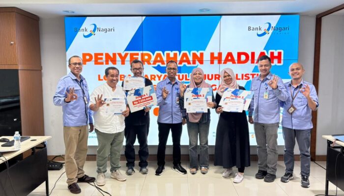 Bank Nagari Umumkan Pemenang Jurnalistik 2026, Dorong Literasi Keuangan