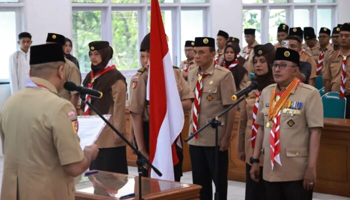 Kakwarda Sumbar Lantik Eka Putra Pimpin Pramuka Tanah Datar Hingga 2031