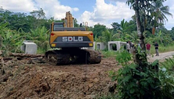 Pemkab Dharmasraya Bergerak Cepat Tangani Jalan Amblas di Kurnia Selatan
