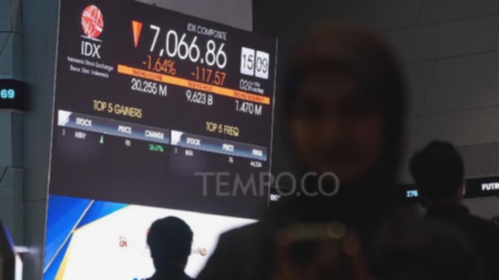 Kapitalisasi Pasar Bursa Efek Indonesia Turun 2,78 Persen Sepekan