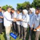 Menaker Yassierli saat menghadiri Apel Pegawai PT Panasonic Gobel Indonesia di Jakarta, Selasa (19/5/2026).