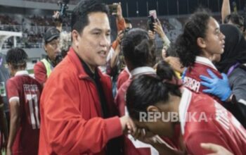 Erick Thohir Naik Whoosh ke Bandung, Dampingi Timnas Putri Lawan Kamboja