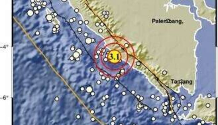 Gempa Magnitudo 3,1 Guncang Bengkulu Selatan, Pusat di Laut