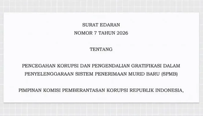 KPK Terbitkan Aturan Baru Cegah Praktik Korupsi Penerimaan Murid Tahun 2026