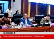Uji Kelayakan dan Kepatuan Calon Anggota Komisi Informasi Pusat periode 2026-2030 oleh Komisi I DPR RI di Senayan, Jakarta, Rabu (24/6/2026). Foto : Istimewa