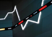Tampilan layar perdagangan saham di Bursa Efek Indonesia dengan grafik pergerakan harga yang meningkat