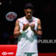 Pebulu tangkis tunggal putra Indonesia Alwi Farhan saat beraksi di lapangan Japan Open 2026