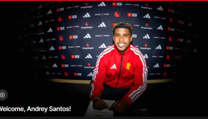 Andrey Santos Resmi Gabung Manchester United, Langsung Pecahkan Rekor Baru