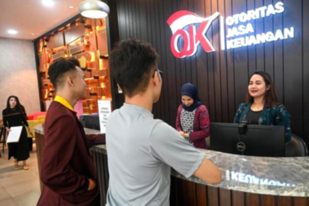 Logo atau papan nama PT Econext Ventures Indonesia yang sedang dalam pengawasan Satgas Pasti.