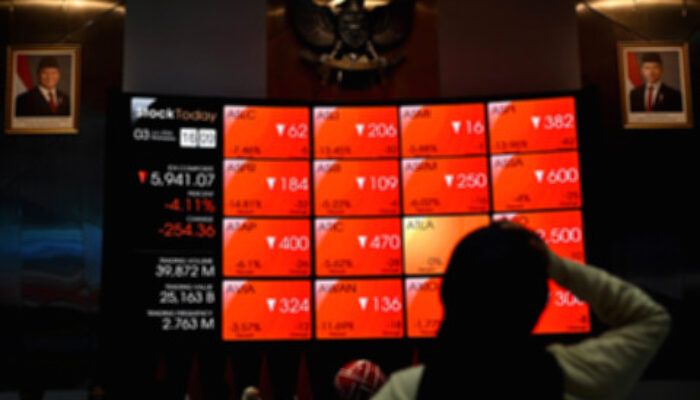 IHSG Melemah ke Level 5.875 Setelah Terkoreksi 0,35 Persen Sepekan