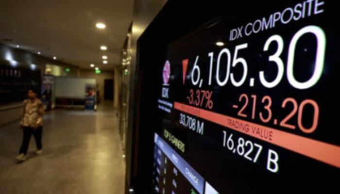 IHSG Anjlok ke 5.837, Indeks LQ45 Terkoreksi Tajam 2,02%