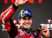 Marc Marquez mengendarai motor Ducati Lenovo saat berlaga di MotoGP Jerman 2026