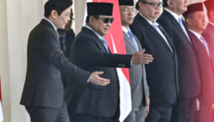 Prabowo Subianto Sambut Hangat Kunjungan Perdana Menteri Lawrence Wong