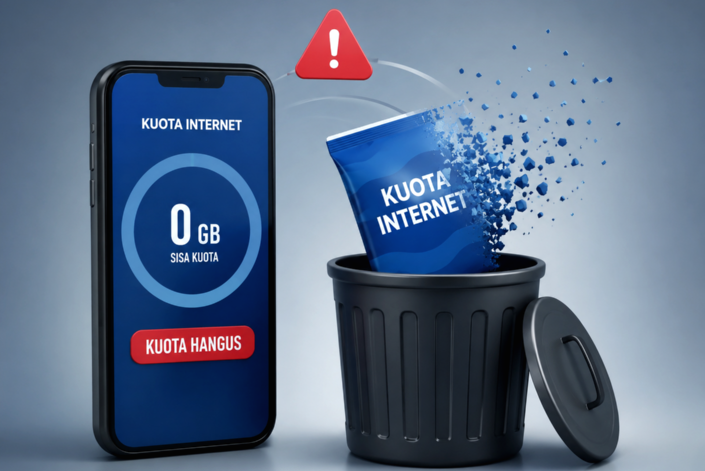 Gedung kantor KPPU di Jakarta yang sedang memantau dampak putusan MK terkait kuota internet