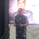 Puing-puing bangunan gudang amunisi TNI AD pasca insiden ledakan di Madiun, Jawa Timur.