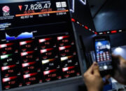 Grafik pergerakan Indeks Harga Saham Gabungan (IHSG) di Bursa Efek Indonesia