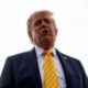 Presiden Amerika Serikat Donald Trump saat menghadiri laga final Piala Dunia di Stadion New York New Jersey.