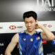 Pebulu tangkis Malaysia Lee Zii Jia saat bertanding di lapangan bulu tangkis Taipei Open 2026.