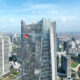 Gedung kantor PT Telkom Indonesia Tbk dengan logo perusahaan yang terpampang jelas