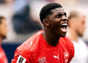 Penyerang Timnas Swiss Breel Embolo saat berlaga di Piala Dunia 2026