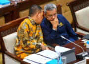 Wakil Menteri Keuangan Suahasil Nazara dalam rapat kerja bersama Komisi XI DPR RI di Kompleks Parlemen, Jakarta.