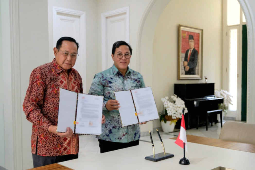 Penandatanganan nota kesepahaman antara PT Jalin Pembayaran Nusantara dan Yayasan BACenter di Jakarta