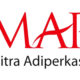 Logo PT Mitra Adiperkasa Tbk (MAPI) di gedung perkantoran