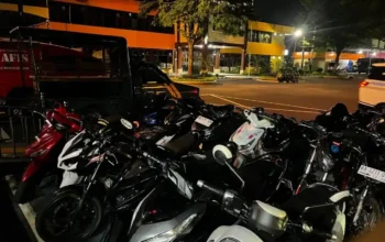 Polresta Padang Sita 18 Motor Knalpot Brong Saat Patroli Antitawuran dan Balap Liar