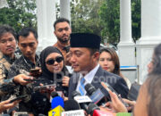 Menteri Sekretaris Negara Prasetyo Hadi memberikan keterangan pers terkait penambahan kuota undangan HUT ke-81 RI.