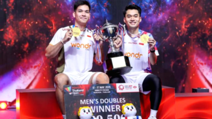 Leo Rolly Carnando dan Daniel Marthin saat berlaga di Taipei Open 2026