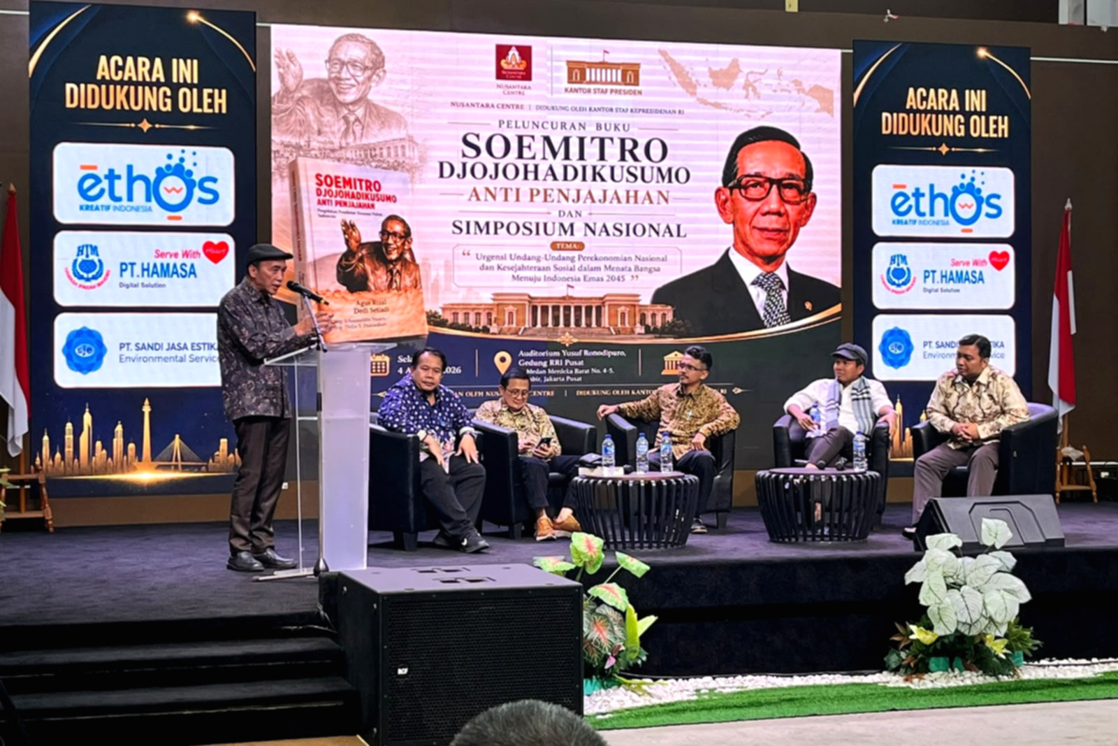 Peluncuran buku Soemitro Djojohadikusumo Anti Penjajahan oleh Nusantara Centre di Jakarta