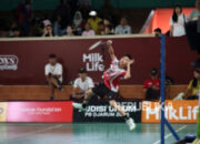Ratusan peserta mengikuti Audisi Umum PB Djarum 2026 di GOR Dafest, Makassar.